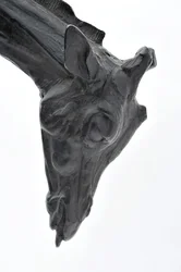 Stor giraf med sænket hoved, modelleret 1909-10, støbt før 1913 (bronze) (se også 3084917-43)