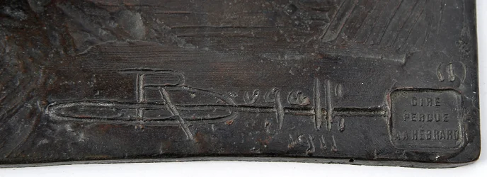 Stor giraf med sænket hoved, modelleret 1909-10, støbt før 1913 (bronze) (se også 3084918-43)