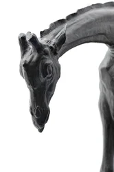 Stor giraf med sænket hoved, modelleret 1909-10, støbt før 1913 (bronze) (se også 3084917-43)