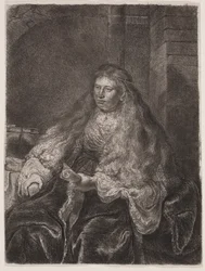 Pige med langt hår, der falder på hendes skuldre, eller "The Great Jewish Bride"