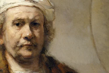 Rembrandt - Selvportræt (detaljer)