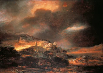 Stormy Landscape, ca. 1637/38 (olie på panel)