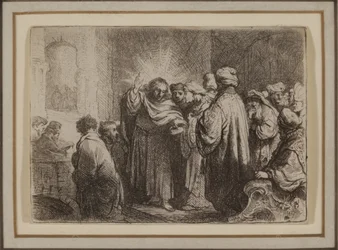 The Tribute Money, ca. 1635 (radering)