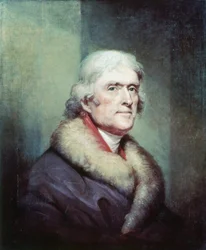 Portræt af Thomas Jefferson (1743 - 1826) af Peale Rembrandt (1778 - 1860).