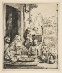 Abraham underholder englene, 1656.
