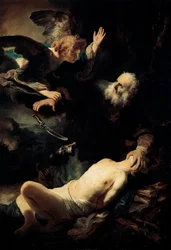 Abraham ofrer Isak, 1635.