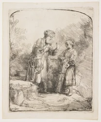 Abraham og Isak, 1645