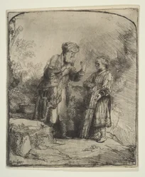 Abraham og Isak, 1645.