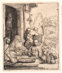 Abraham underholdt englene