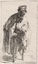 Tigger med træben, ca. 1630.