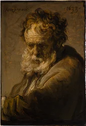 Buste af en skægget gammel mand, 1633