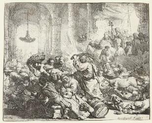 Kristus driver pengevekslere bort (B.69; BB. 35-Bii)