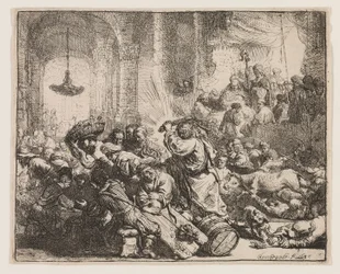Kristus, der driver pengevekslerne fra templet