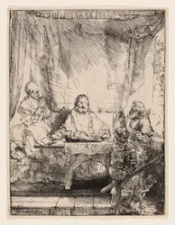 Kristus i Emmaus: Den større tallerken