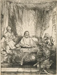Kristus i Emmaus: den større plade