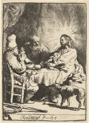 Kristus i Emmaus: den mindre tallerken