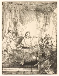 Kristus i Emmaus: den større tallerken
