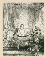 Kristus i Emmaus: den større tallerken
