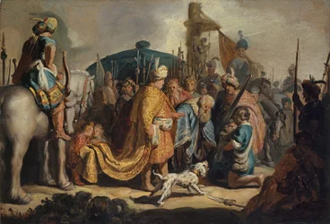 David med Goliats hoved foran Saul, 1627.
