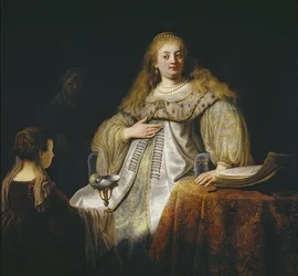Judith am Bankett des Holofernes. 1634