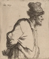 Bonde med hænderne bag ryggen, 1631.