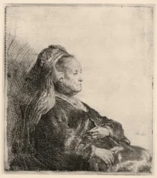 Rembrandts mor, i et orientalsk pandebånd