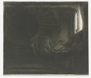 Sankt Jerome i et mørkt kammer