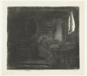 Sankt Jerome i et mørkt kammer
