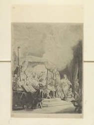 Sterfbed van Maria Samling af 85 originale tryk (serietitel)