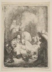 Omskæringen: Lille tallerken, ca. 1630.