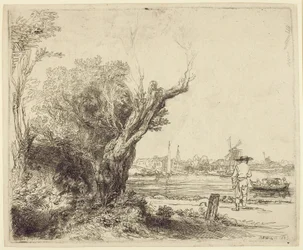 The Omval, 1645 (ætsning og tørnål på papir)