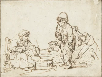 Pandekagekvinden, ca. 1635.