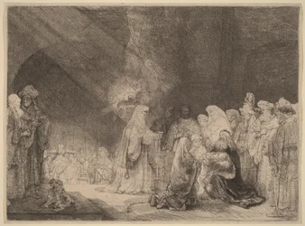 Fremvisningen i templet: Aflang plakat