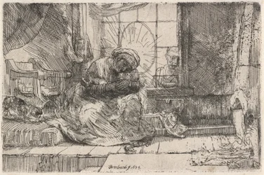 Jomfruen og barnet med katten og slangen, 1654.