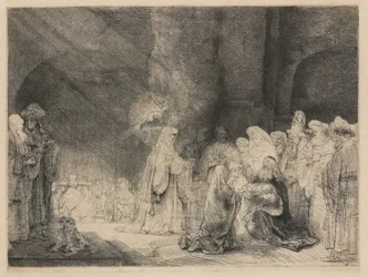 Præsentationen i templet: aflangt print
