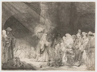 Præsentationen i templet: aflangt print
