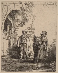 Tre orientalske figurer (Jakob og Laban)