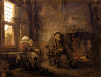 Tobit og Anna venter på, at deres søn vender tilbage, 1659