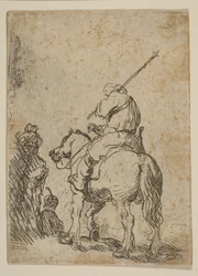Turbansoldat til hest, ca. 1629.