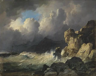 Stormfuld kystlinje