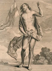 Kristus genopstod, midten af det 17. århundrede.