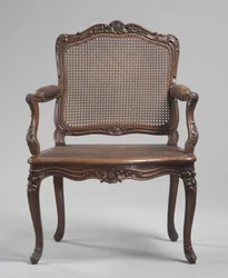 Arm Chair, ca. 1740 (udskåret træ, stok)