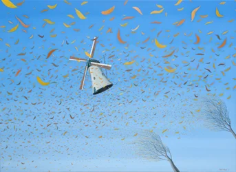 Efterår, 2001, olie på lærred