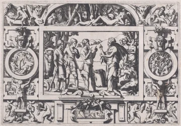 Dronning Ino og Husbonden Dronning Ino forkæler åringens frø overalt..., 1563.