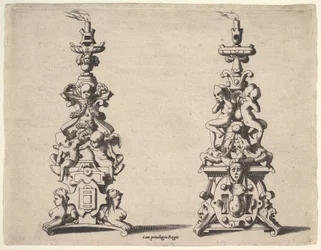 To lysestagedesigns, ca. 1550-60.
