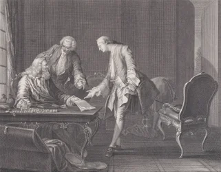 Den fortabte søn kræver sin arv, ca. 1751.