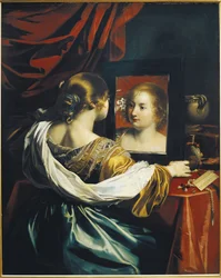 Forfængelighed eller ung kvinde ved sit toilet, ca. 1626