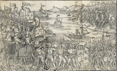 Illustration fra Rejsen til det hellige land af Bernhard von Breidenb