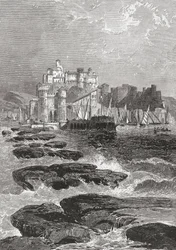 Pozzuoli, Napoli, Syditalien i slutningen af det 19. århundrede. Fra Italian Pictures af Rev. Samuel Manning, udgivet ca. 1890.