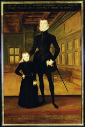 Henry Lord Darnley (1545-67) og Charles, jarl af Lennox (1555-76) efter Hans Eworth (ca. 1525-c.1578)